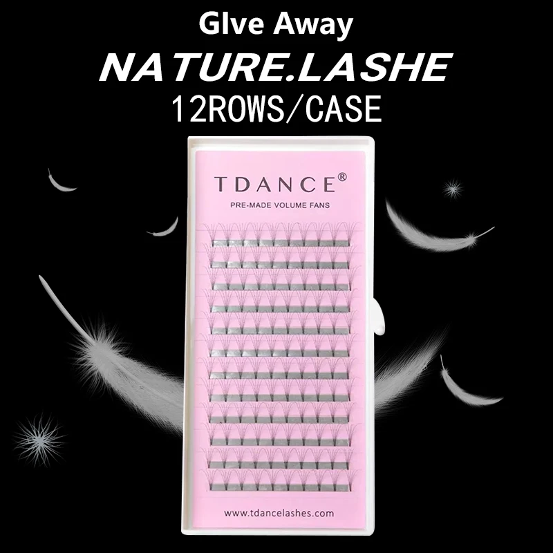 TDANCE Natural lashes Premade фен для придания объема idividual ресницы расширение 0 10/4D/8 мм