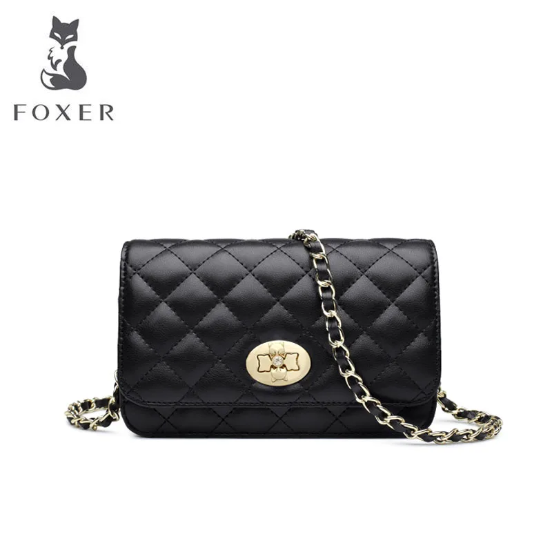 

FOXER Women leather shoulder crossbody bags for women luxury handbags women bags designer bags famous brand women bags 2020 new