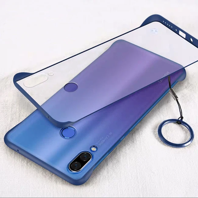 With Ring Матовый чехол без оправы для Xio mi Xiao mi Note 8 7 Pro Чехол для Xiaomi mi Note 10 mi 9 t Pro mi 9 t красный mi k20 Pro 7a 7 Чехол - Цвет: With Ring
