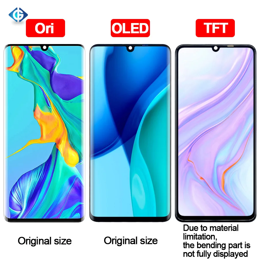 10 шт. заводская цена полный экран для Huawei P30 Pro ЖК-дисплей сенсорный в сборе VOG-L04