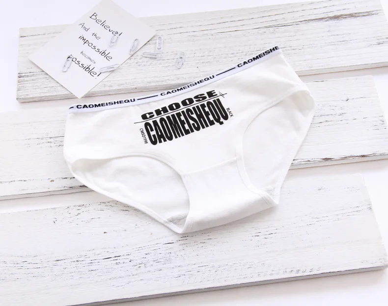 V-TREE женское нижнее белье черно-белого цвета детские трусы для девочек хлопковые