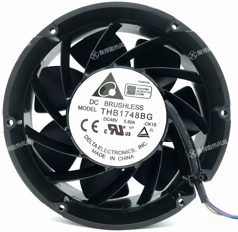 Original in THB1748BG - 17 cm ATV610 CK1S 48 v 5.80 A 132 kw cooling fans |