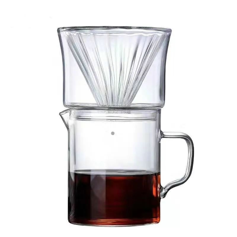 Coffee Pot Cold Collection Simple Glass Cup Sharing Double Filter Funnel Set | Дом и сад