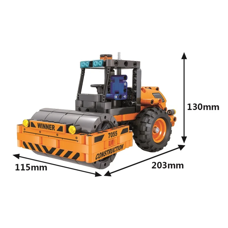 

Bricks Roller Engineering vehicle series Car model Building Blocks toys for Childrens gift Boy 369Pcs