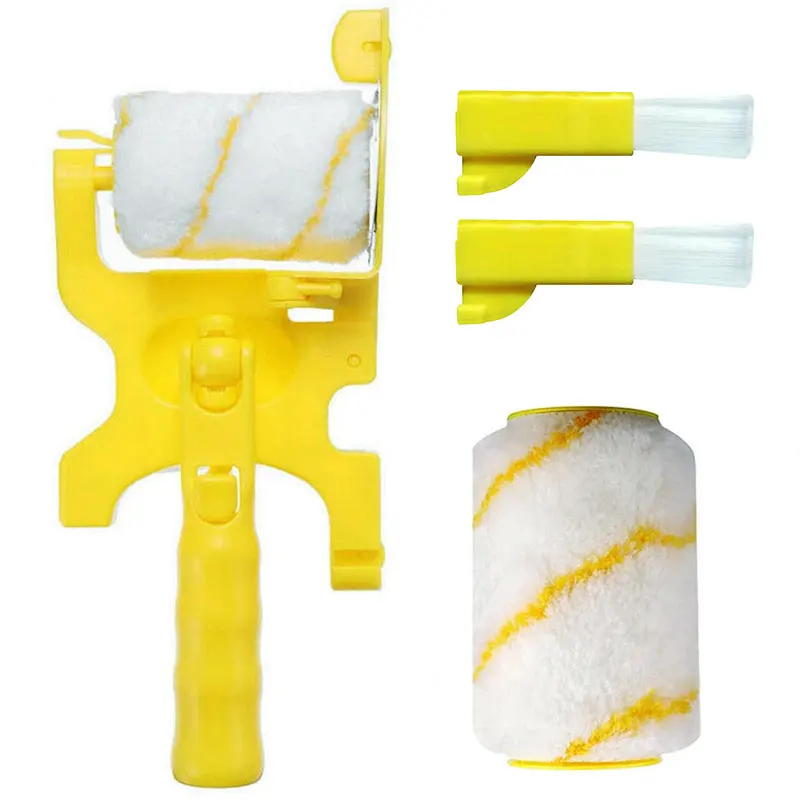 

5pc/SET Multifunctional Wall Decorative Paint Roller Corner Brush Handle Tool DIY Household Easy to Operate Painting Brushes KIT