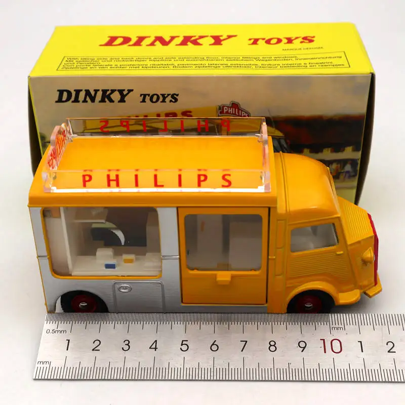 Atlas 1:43 DINKY TOYS 587 Camionnette CITROEN yellow Diecast коллекция моделей Авто