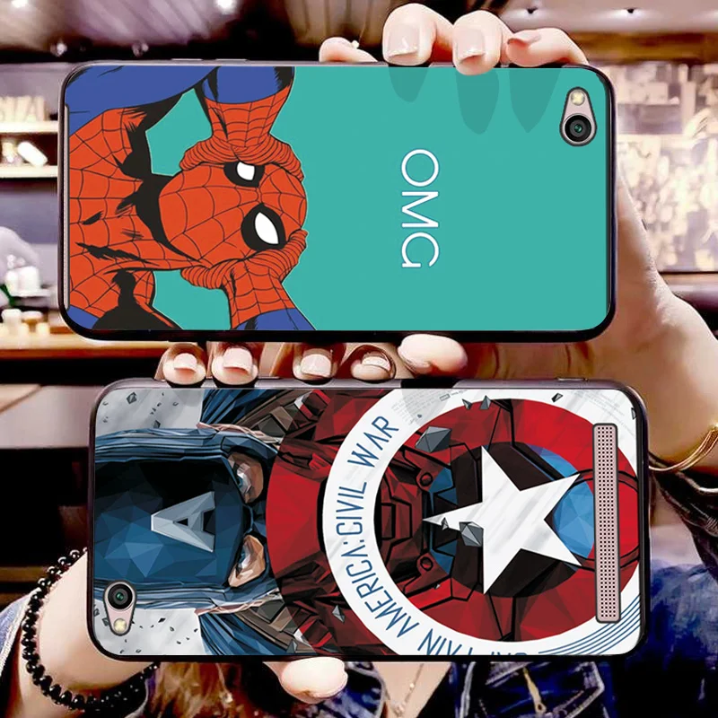 Чехол для Xiaomi Redmi 4A черный чехол из ТПУ 5A 6A 7A 8A Marvel Spiderman Capa Fundas 3S 4X 5 6 7 8 Coque |
