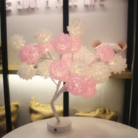 led lamp rose flower tree shape usb port and battery powered decorative led table lights partiesxmaswedding