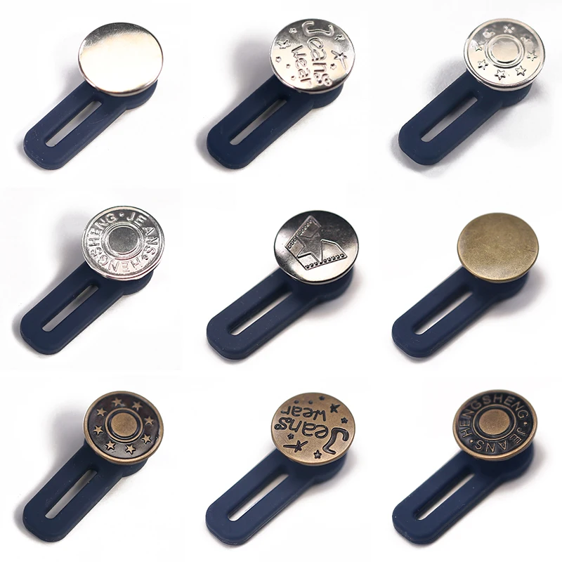 Бесплатная швейная пуговица Регулируемая разборка Выдвижная джинсовая кнопка