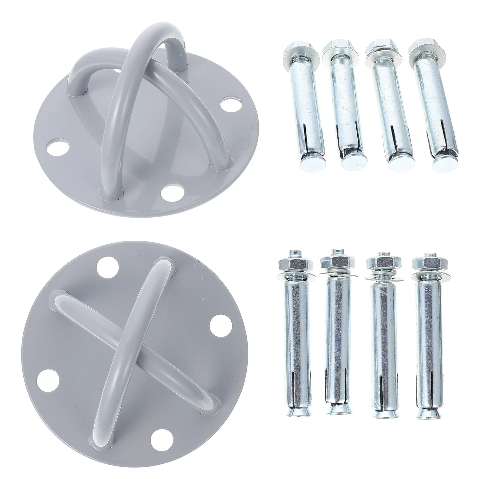 

2 Sets of Yoga Hanging Plate Iron Screw Mounted Yoga Fitness Hook for Fitness