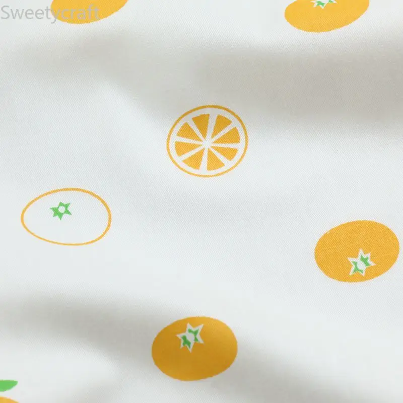 Ткань с принтом ЛИМОННЫХ персонажей для детей 100% хлопок саржа Лоскутная сделай