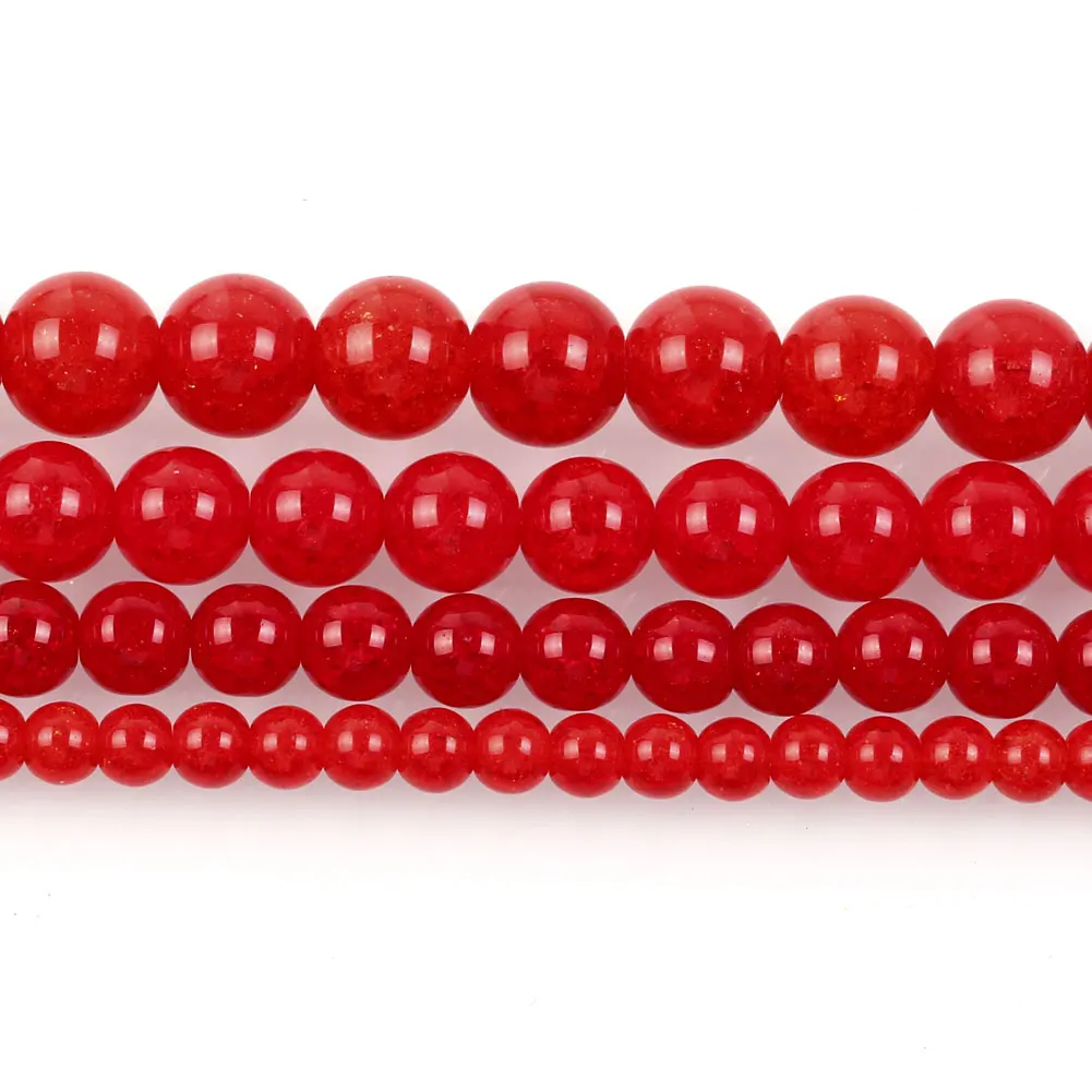 15 &quotгладкие красные круглые хрустальные бусины рассыпчатые для изготовления