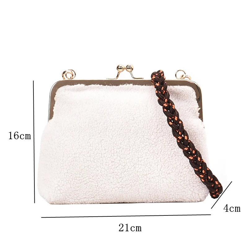 Маленькая шерстяная вечерняя сумка для ужина новинка 2019 Модный женский клатч