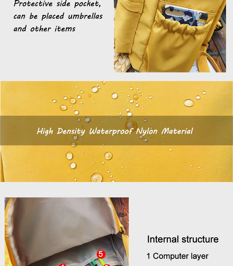 New Teenager Girls Waterproof Nylon Backpacks SchoolBag for Women Multi Pockets Travel Backpack Female School Bag Mochilas