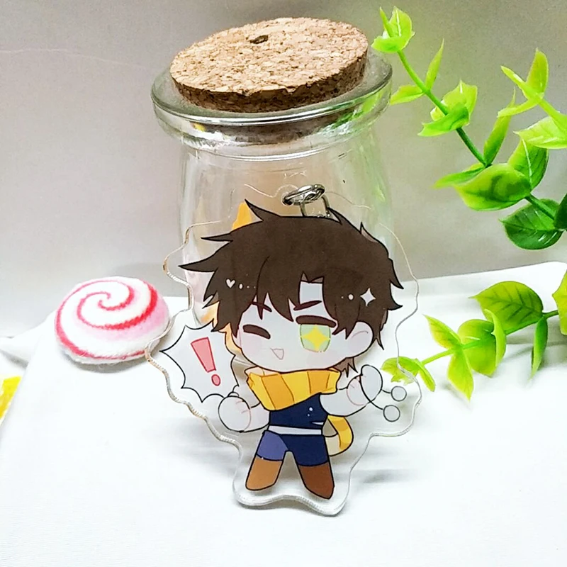 Аниме приключения Джоджо Джозеф Joestar Цезарь акриловый брелок подвеска Косплэй с