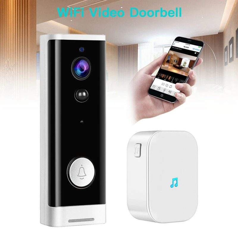 Wi-Fi видео-дверной звонок 1080P Беспроводной Смарт Секьюрити Камера дверной 2-Way Talk
