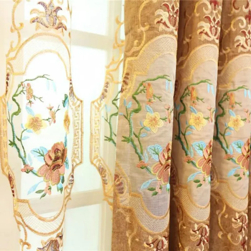 Шенилле бархатные шторы Роскошные кофейные синие фиолетовые бежевые Цветочные