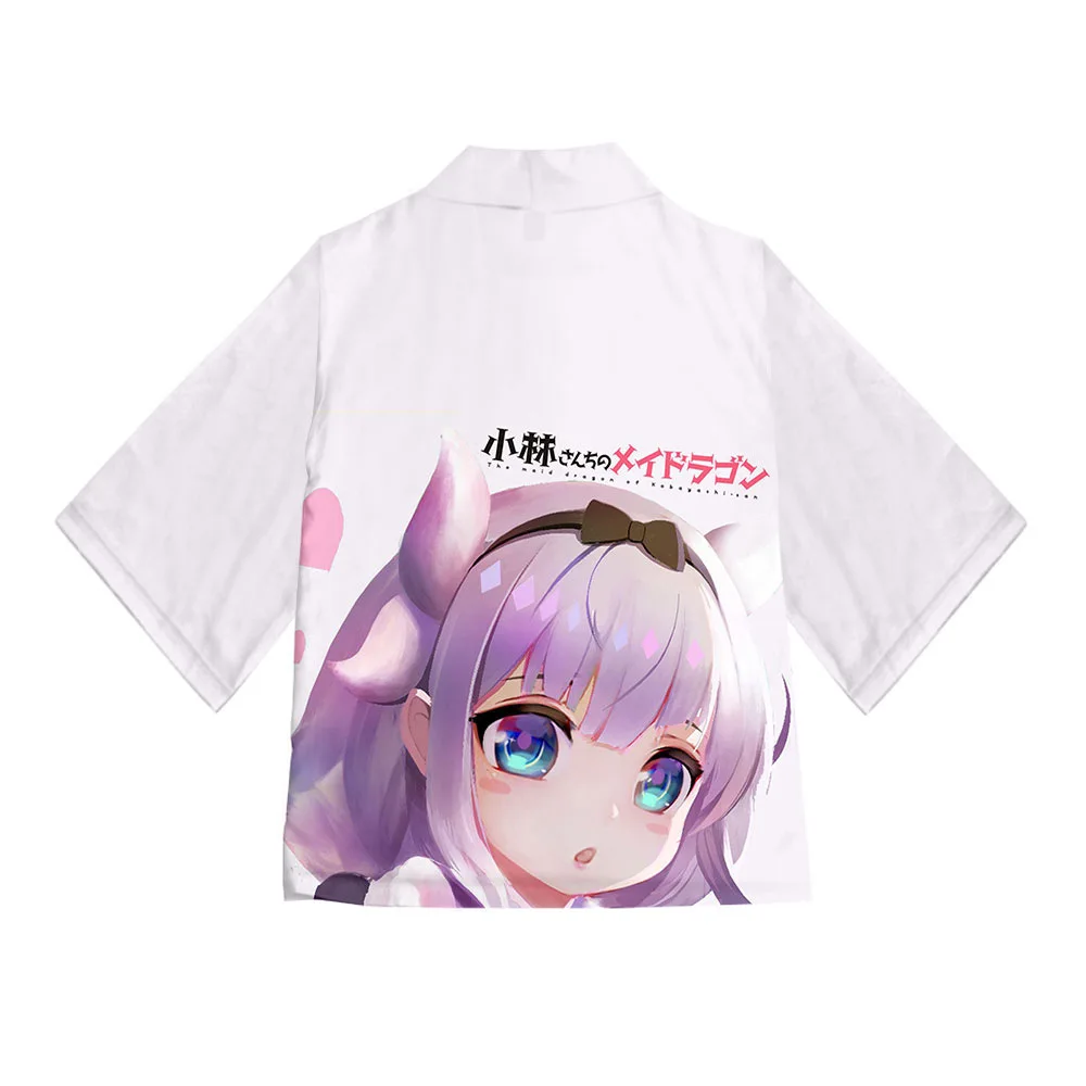 Косплей-костюм горничной из аниме Мисс Кобаяси японское кимоно кануй Тору хаори