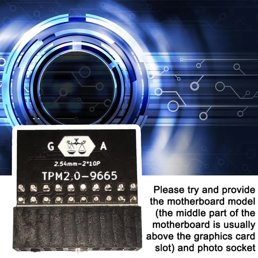 Модуль безопасности шифрования LPC 20pin для ASUS TPM-L R2.0 Gigabyte TPM2.0 Trust модуль платформы