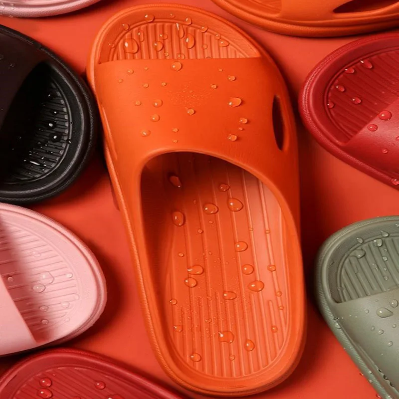 

Women Thick Platform Slippers Soft EVA Anti-slip Bathroom Home Slipper 2021 Summer Female Indoor Slippers Floor Flat Shoes