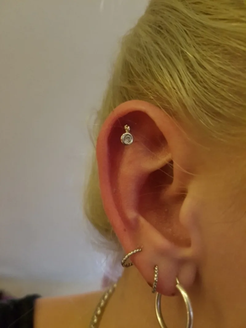 G23titan модные женские аксессуары Tragus серьги кулон 16 г Пирсинг из нержавеющей стали