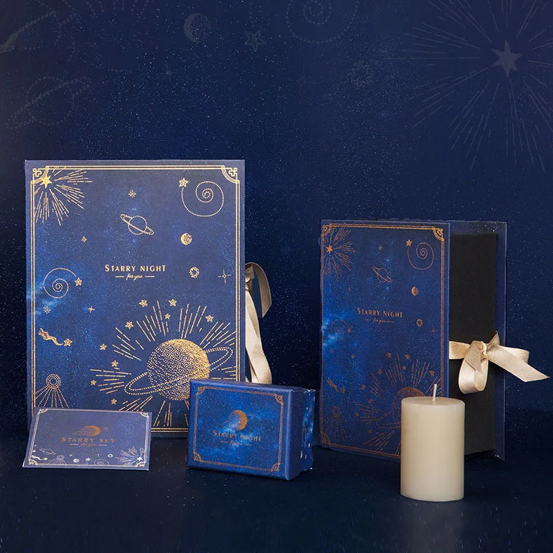 

starry sky set gift box packaging wedding party favors boite dragees de mariage коѬобка подаѬоная paper bags for gifts пакеики