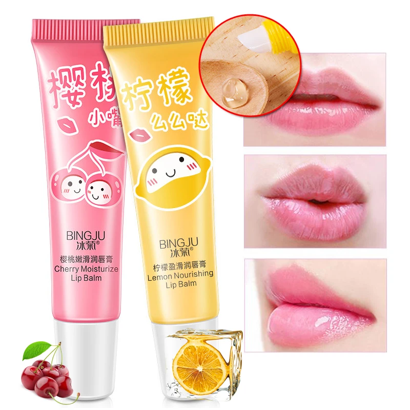 1 шт. Натуральный Фруктовый бальзам для губ питательный зимний защитный Желейный
