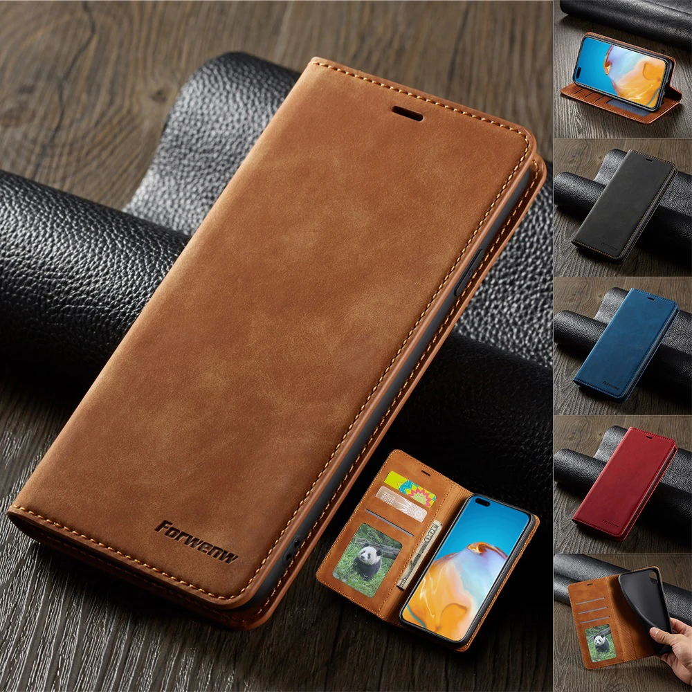 Магнитный кожаный чехол для Huawei Mate 20 30 P20 P30 P40 Pro Lite P Smart Plus 2019 2020 Honor10lite кошелек с