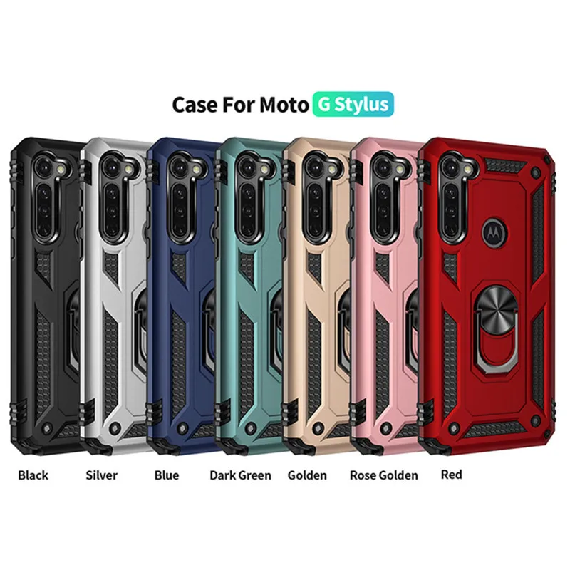 Роскошный противоударный автомобильный Магнитный чехол с кольцом-держателем