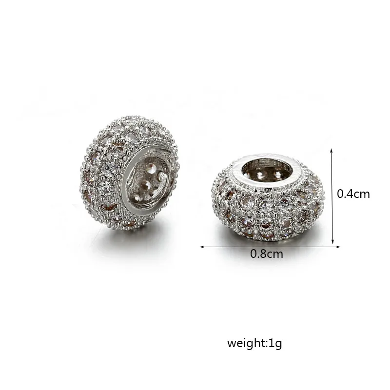 5 шт./лот Оптовая Продажа Красный Кристалл CZ Корона Бусины для изготовления