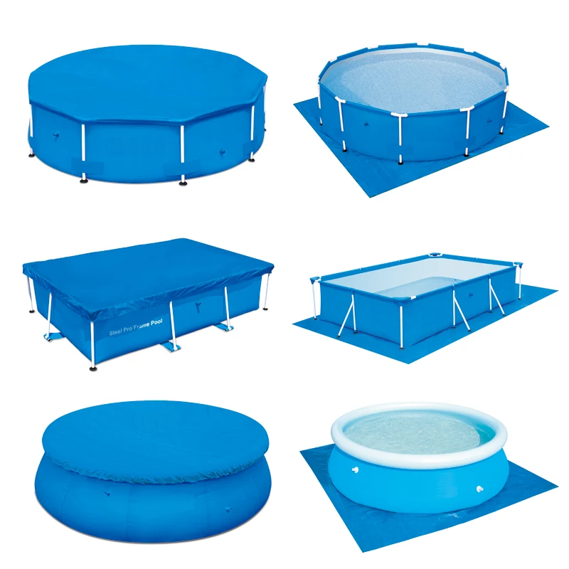 

Swimming Pool Cover Cloth Stand Pool Cover Cushion Round Swimming Pool Dust Cover and Rain Cover Cloth