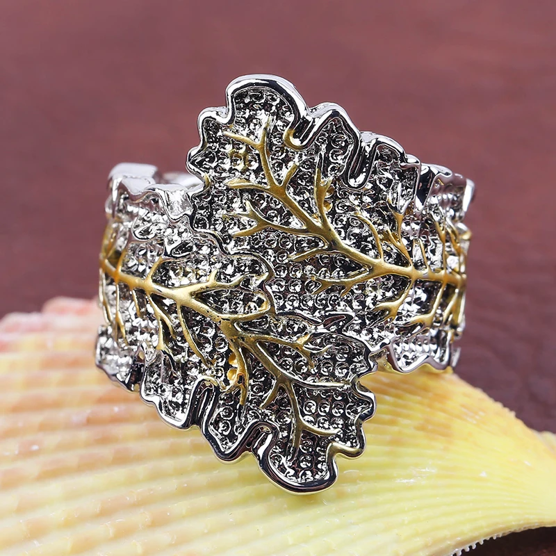 Винтажное ювелирное изделие в стиле ретро серебряное золотое украшение кольца с