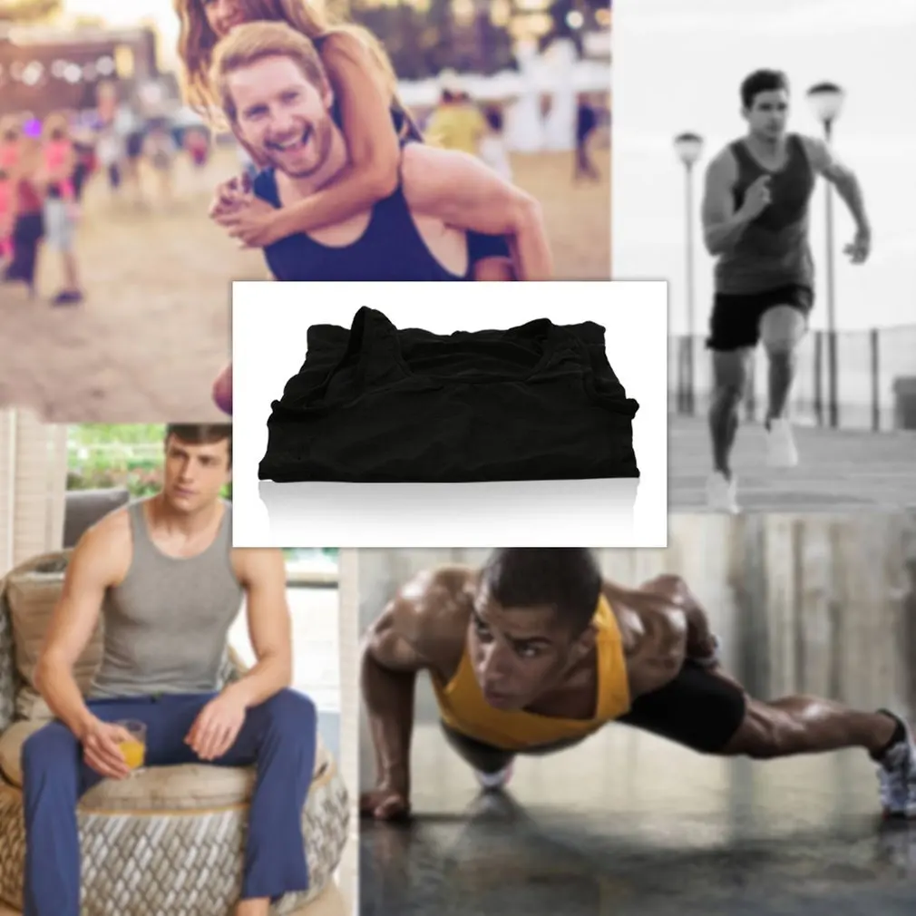 Мужской корсет для похудения корректор живота жилет талии рубашка черная/белая