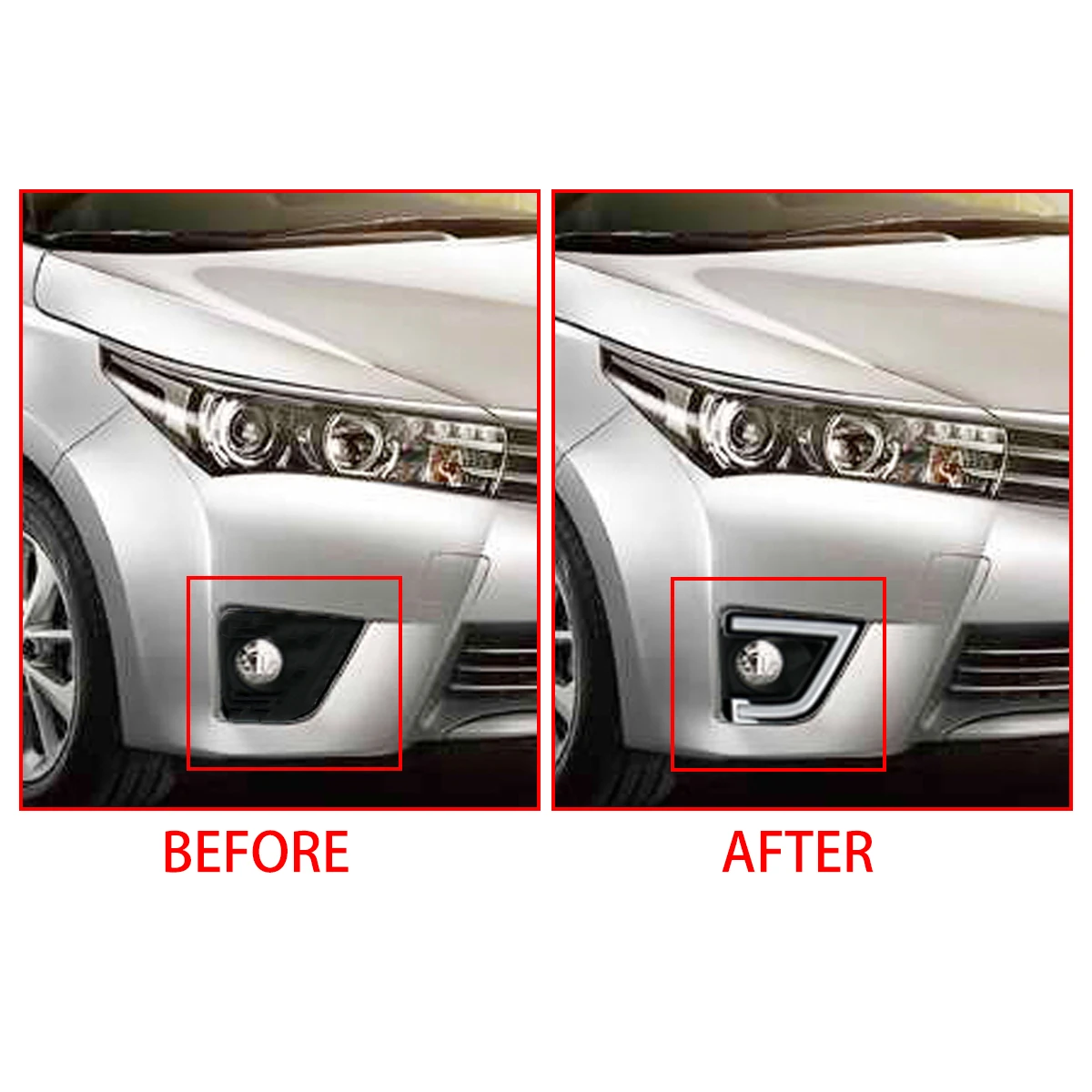 Автомобильный светодиодный дневные ходовые огни для Защитные чехлы сидений