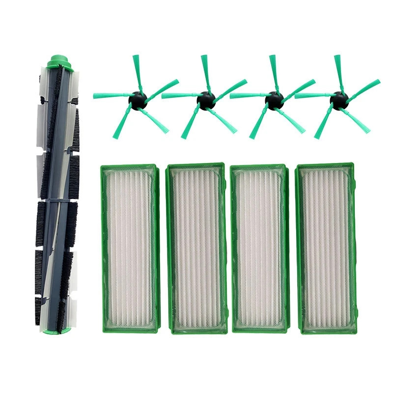 

Replacement Kit for Vorwerk Kobold VR200 VR300 Vacuum Cleaner Spare Parts Main Roller Brush Spin Brush and Hepa Filter