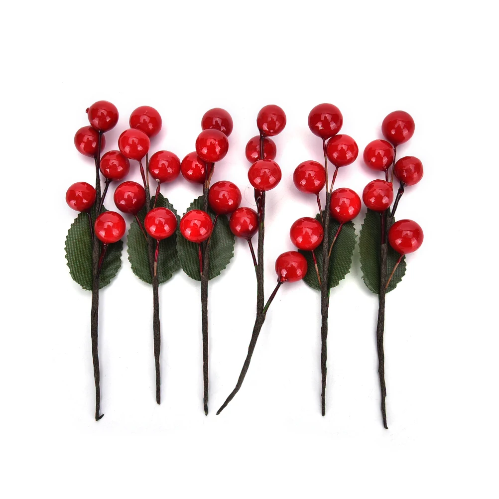 

Новинка 5 шт. (5 головок) искусственный фруктовый букет из вишни искусственный жемчуг тычинки для цветов «сделай сам» свадебное украшение дл...