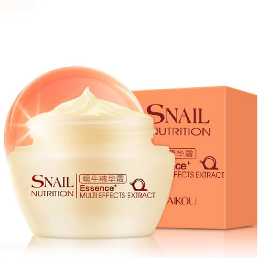 1pcs 50ml LAIKOU Face Care Cream Korean Snail White Cream Moisturizing Anti-Aging Acne Anti Wrinkle Day Cream Free Shipping