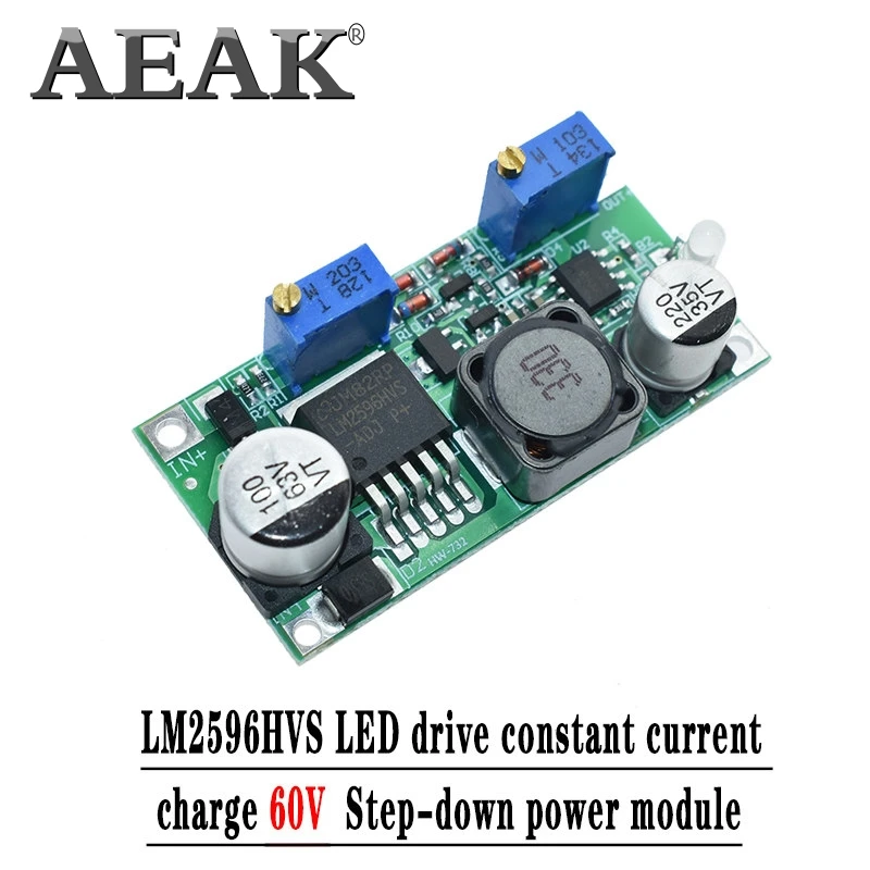 AEAK 1 шт. LM2596 LM2596S DC 4 5 40 в Регулируемый понижающий модуль питания новый высокое