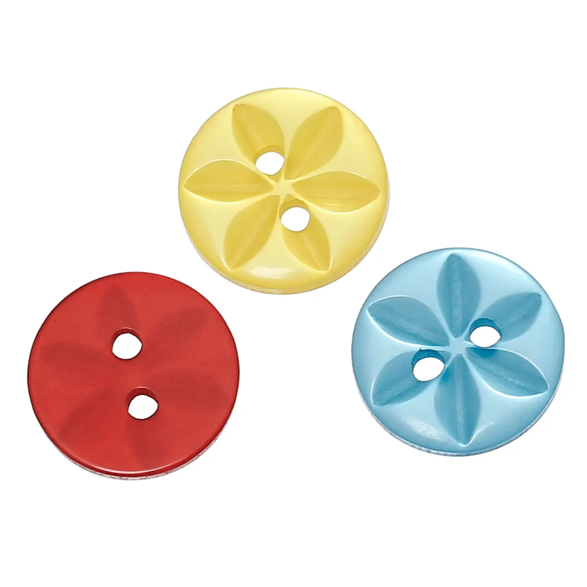 100 шт. 14 мм Смешанные гравированные шесть лепестков цветочного узора круглая