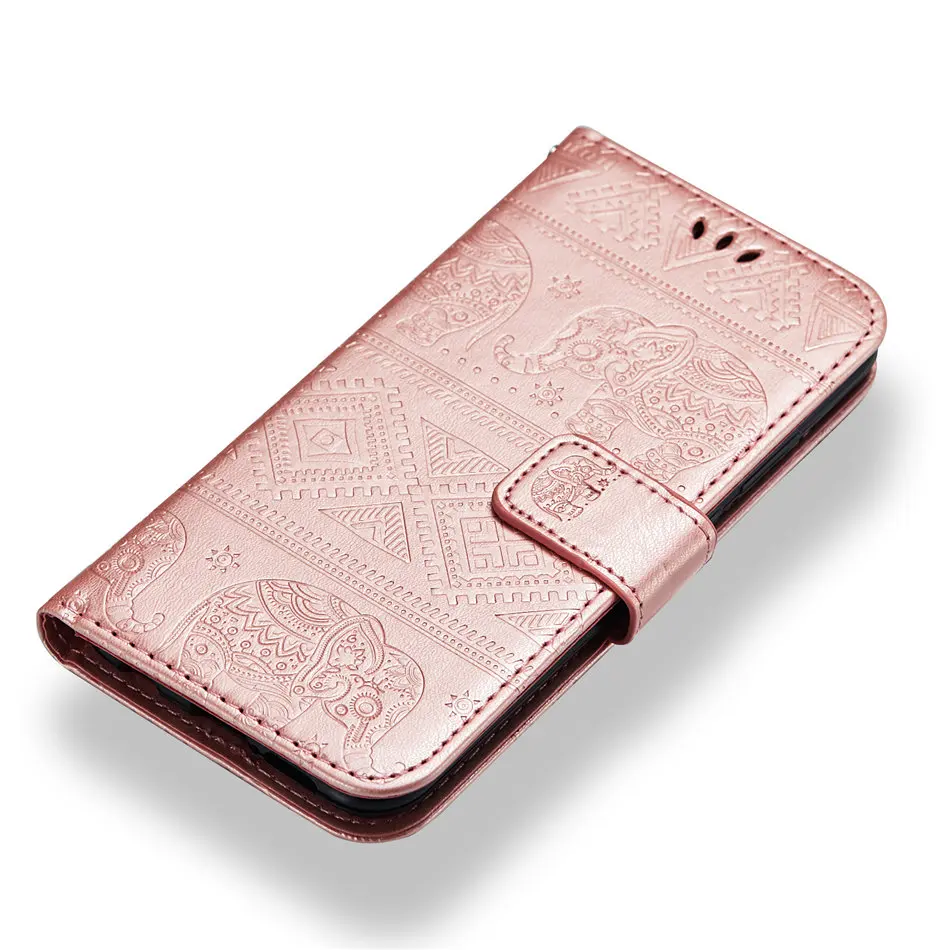 Откидной Чехол с отделением для карт для huawei mate 20X20 10 P20 Pro P9 Lite Mini Honor 8 8C 8X9 9i Prime Coque, кожаный чехол для телефона DP02G - Цвет: Rose Gold