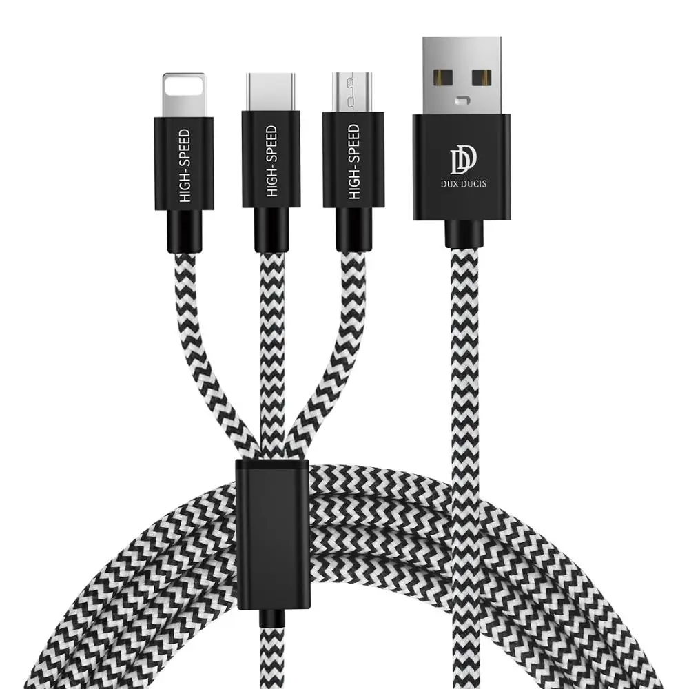 USB кабель для быстрой зарядки 5 В 2 4 А 3 в 1|Кабели мобильных телефонов| |