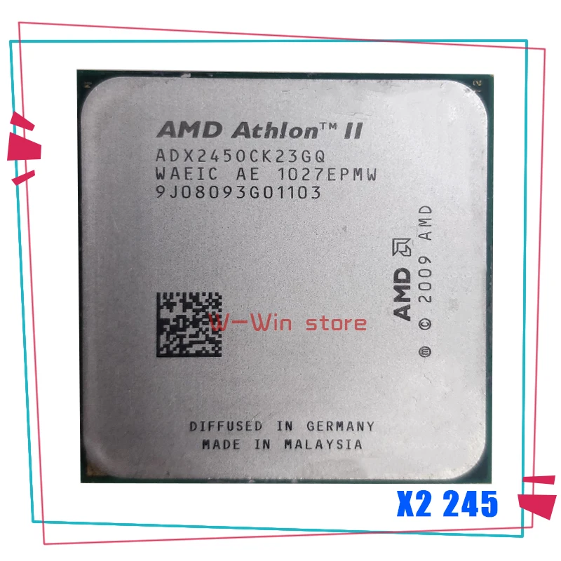 Двухъядерный процессор AMD Athlon X2 245 2 9 ГГц adx245qui23gm adx245qui23gq разъем AM3 938pin|Процессоры| |