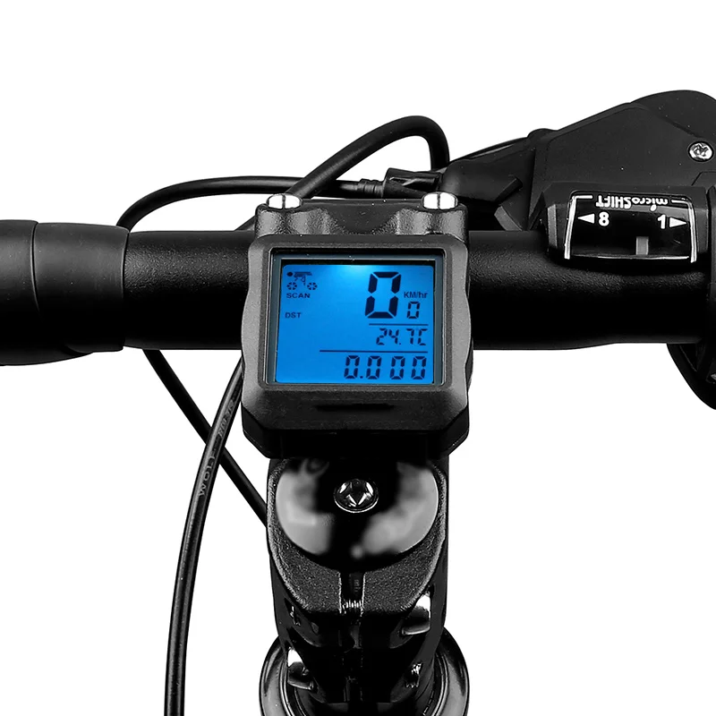 Цифровой Подсветка велокомпьютер Водонепроницаемый одометр для велосипеда часы