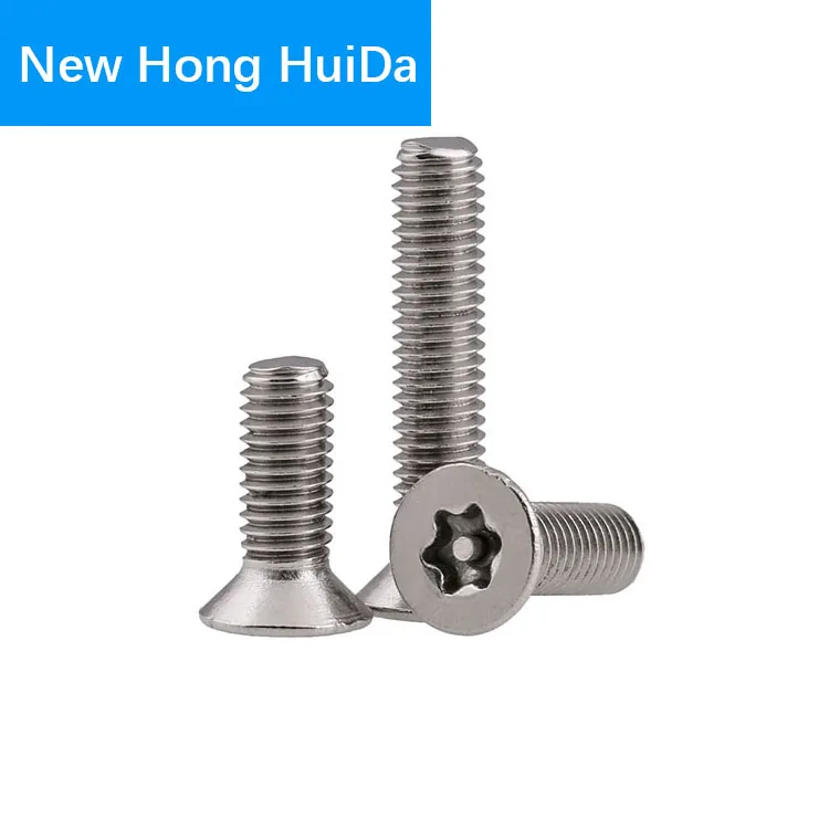 304 нержавеющая сталь шесть лепестков Torx с плоской головкой булавкой для защиты от