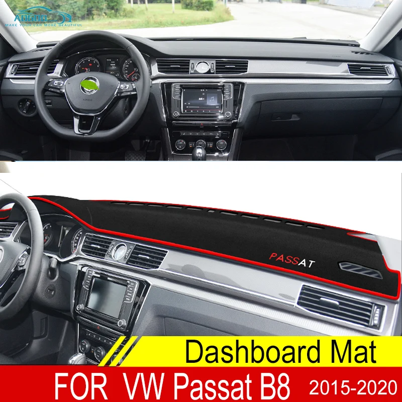 

For VW Passat Volkswagen Variant Alltrack Dashboard Cover Slip Mat Car Accessories Dashmat Carpet 2016 2018 2015 2017 2019 2020