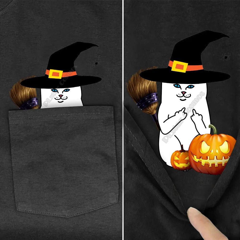 Футболка PLstar Cosmos с карманами для Хэллоуина футболка принтом кошки мужские и