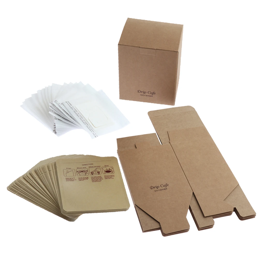 

105 Pieces Hanging Ear Drip Coffee Filter Paper Bag Travel Portable