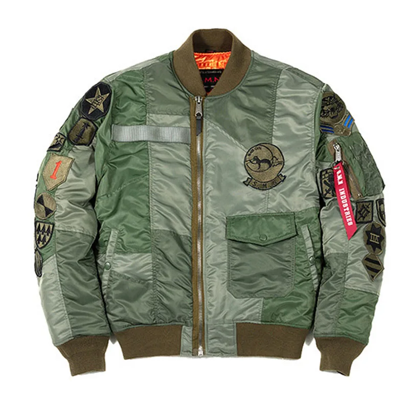 Куртка мужская Летающая тонкая одежда ВВС свободная Студенческая бейсбольная
