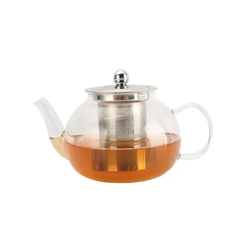 Термостойкий стеклянный чайник 800 мл/950 мл чашка для чая с ситечком из нержавеющей