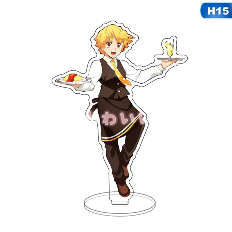 

15cm Anime Demon Slayer: Kimetsu no Yaiba Kamado Figures Desk Decoration Model Plate Holder Acrylic Standing Figure Model